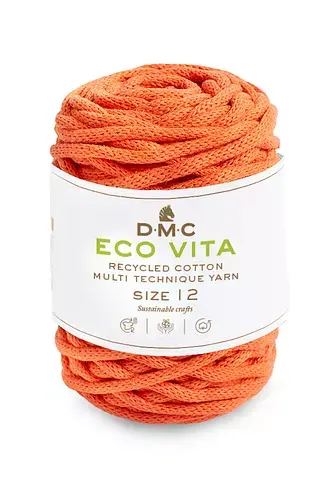 DMC Eco Vita 12 Garn 250 G - Bæredygtig Orange