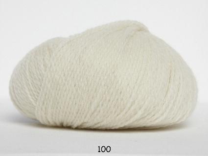 Hjerte Fine Highland Wool - Uldgarn i Råhvid Kvalitet