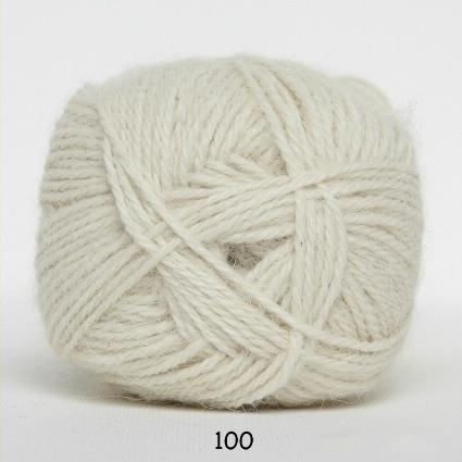 Hjerte Alpaca Uldgarn - 100% Råhvid Alpaca Kvalitet