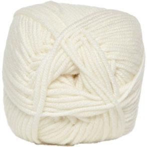 Hjertegarn Merino Cotton - Råhvid Garn til Maskinvask