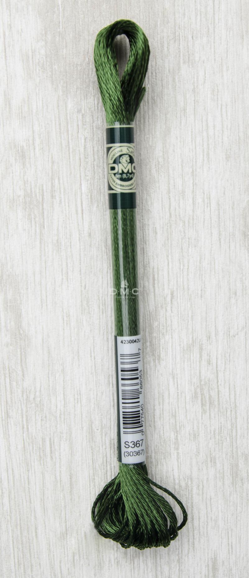DMC Satin Floss Broderigarn Farve S367 - Skinnende Kvalitet