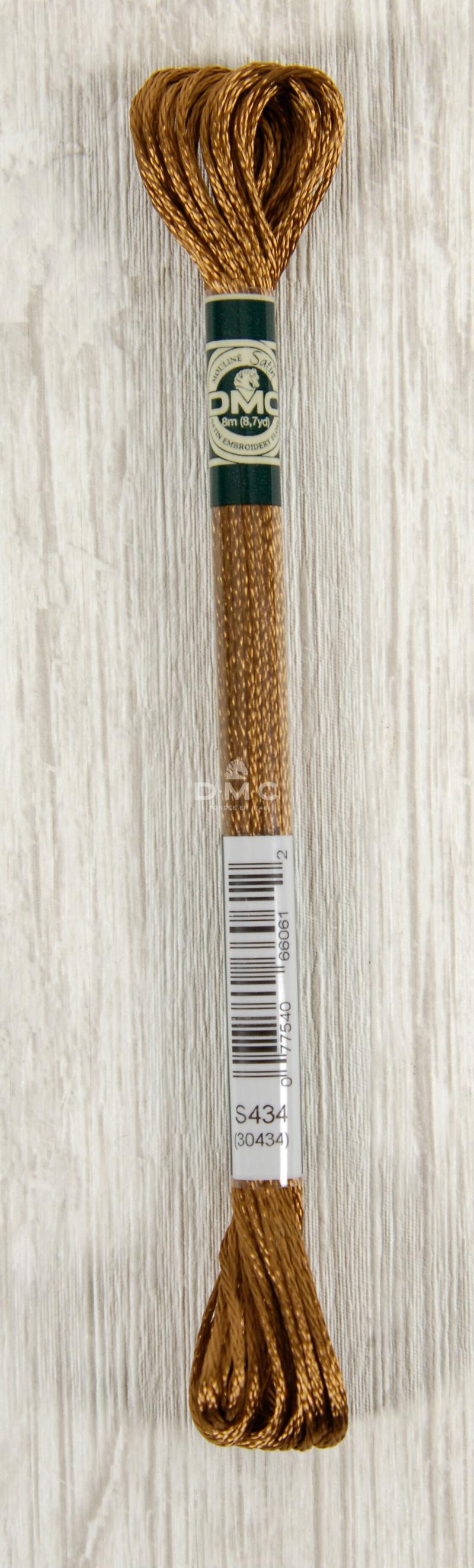 DMC Satin Floss Broderigarn Farve S434 - Skinnende Kvalitet