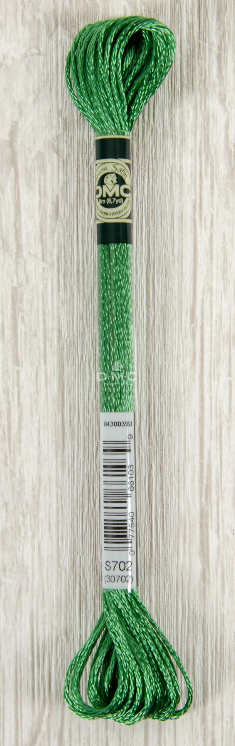 Dmc Mouliné Satin Floss Broderigarn S702 - Fantastisk Tilbud!