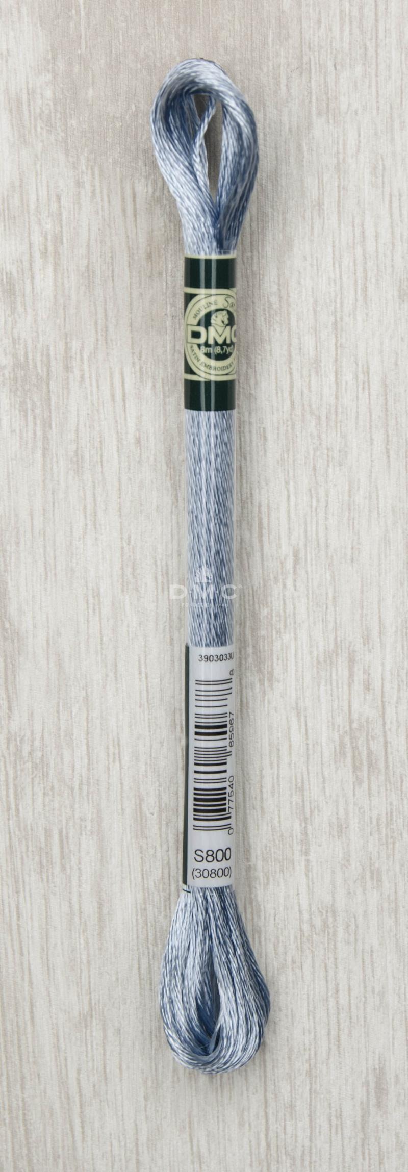 DMC Mouliné Satin Floss Broderigarn - Farve S800 Tilbud!