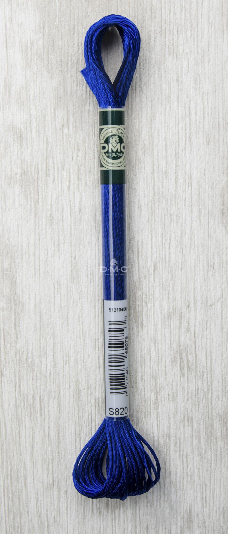 DMC Satin Floss Broderigarn Farve S820 - Skinnende Kvalitet
