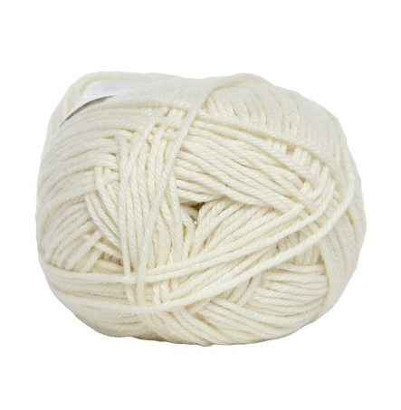 Råhvid Cotton Nr. 8 Garn, 50 g - Niah Design