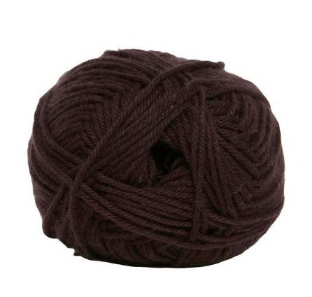 Cotton Nr. 8 i Brun - 50 g, Perfekt til Strik og Hækling