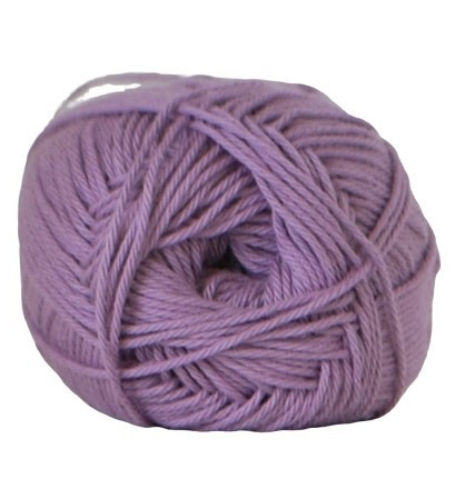 Støvet Lilla Bomuld Garn Nr. 8 - 50g fra Niah Design