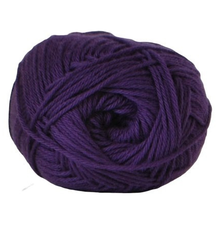 Cotton Nr. 8 Mørk Lilla Garn - 50 g fra Niah Design