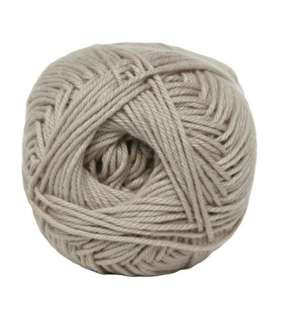 Cotton Nr. 8 Mørk Beige 50g - Garn til Strikning og Hækling