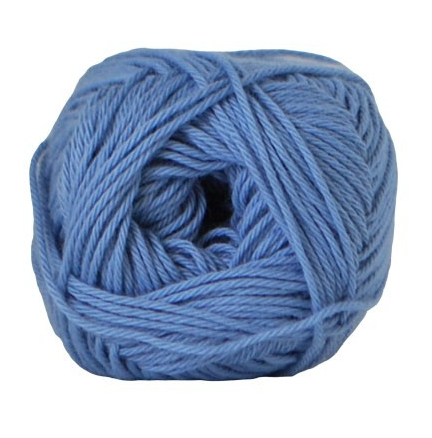 Cotton Nr. 8 Garn i Jeansblå - 50 g, Nr. 6007