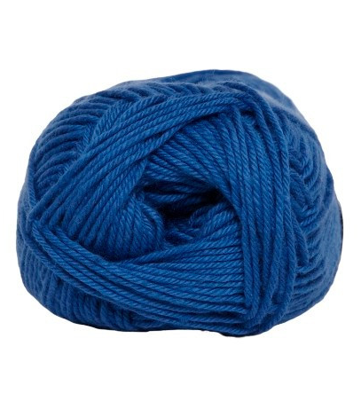 Cotton Nr. 8 Blå Garn - 50 g fra Niah Design
