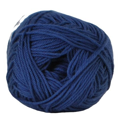 Cotton nr. 8, Mørk Jeansblå - 50g Garn til Strikning