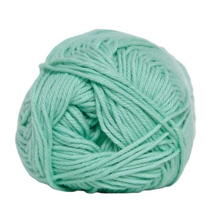 Cotton Nr. 8 Mint - 50 g Garn til Strikning og Hækling