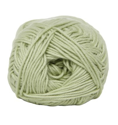 Cotton Nr. 8 - Lysegrøn Garn 50 g fra Niah Design