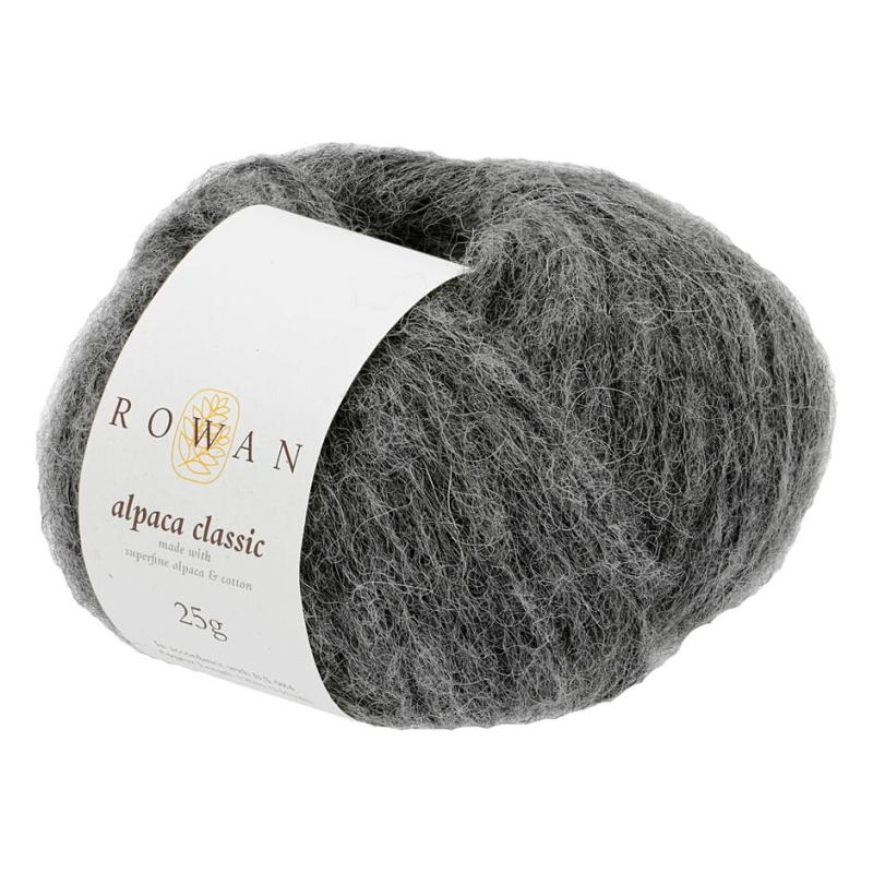 Rowan Alpaca Classic Garn fv 102 Trækulsmelan