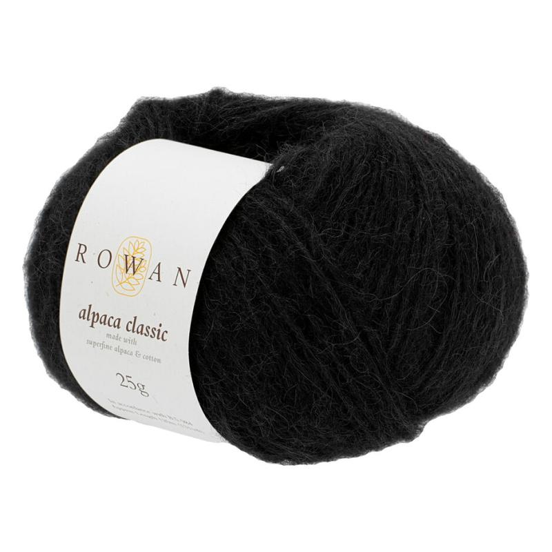 Rowan Alpaca Classic Garn - Fv 103 Noir, Luksusgarn