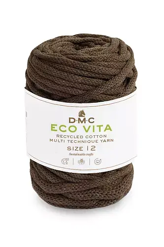 DMC Eco Vita 12 Garn 250 G - Bæredygtigt Brun