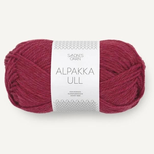 Alpakka Ull Rumba Red 4255 - Blødt garn fra Sandnes