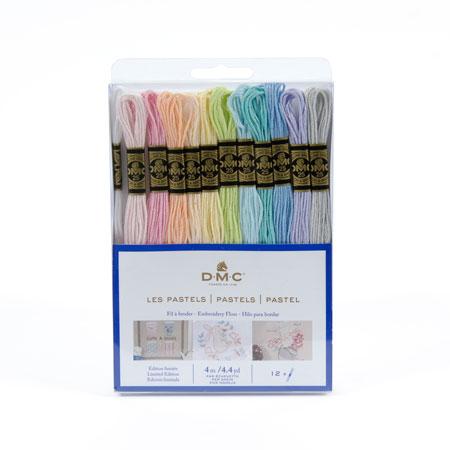 DMC Broderigarn Les Pastels - 12 Farver i Pakke
