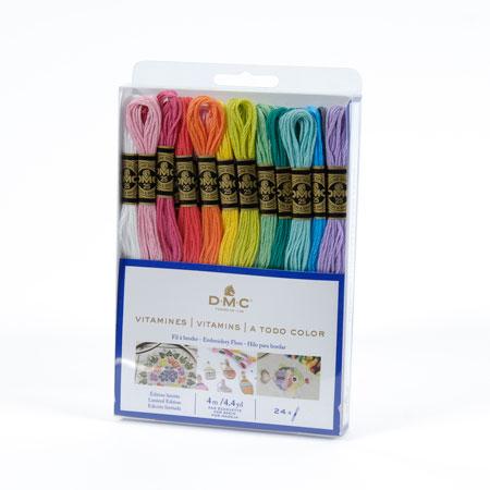 DMC Broderigarn - Vitamins 24 Farver til Kreativitet