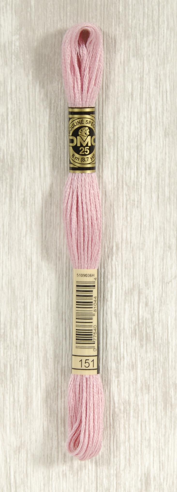 DMC Mouliné Spécial 25 Broderigarn - Farve 151 på tilbud!
