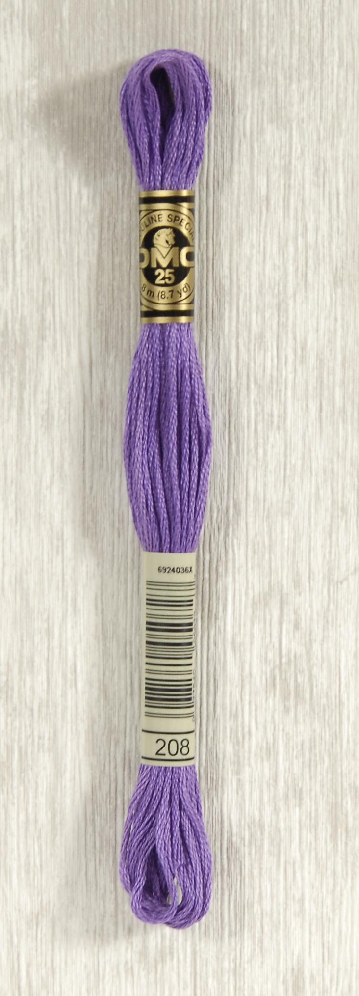 DMC Mouliné Spécial 25 Broderigarn - Farve 208 Tilbud!