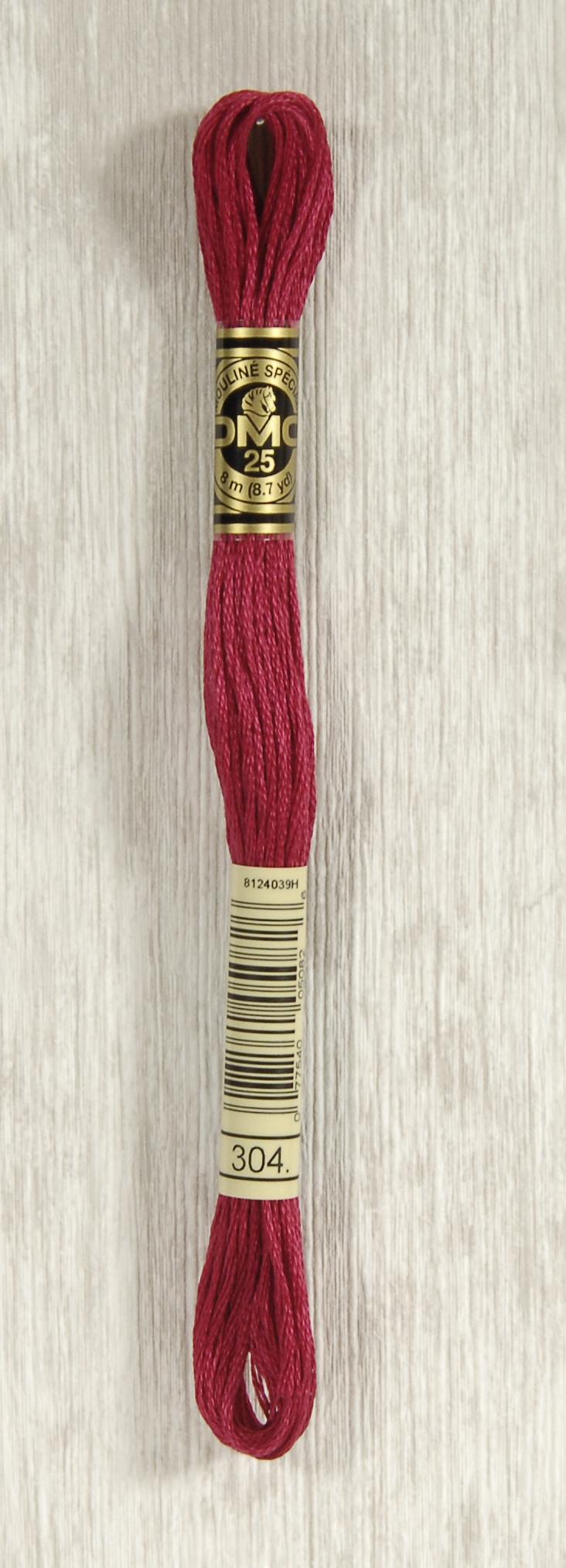 DMC Mouliné Spécial 25 Broderigarn - Farve 304 på tilbud!