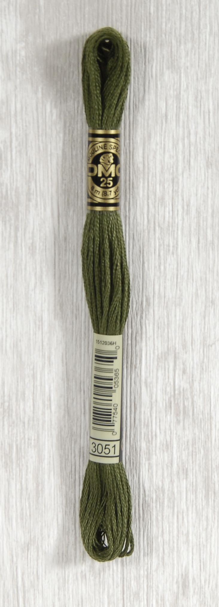 DMC Mouliné Spécial 25 Broderigarn - Farve 3051 Tilbud!