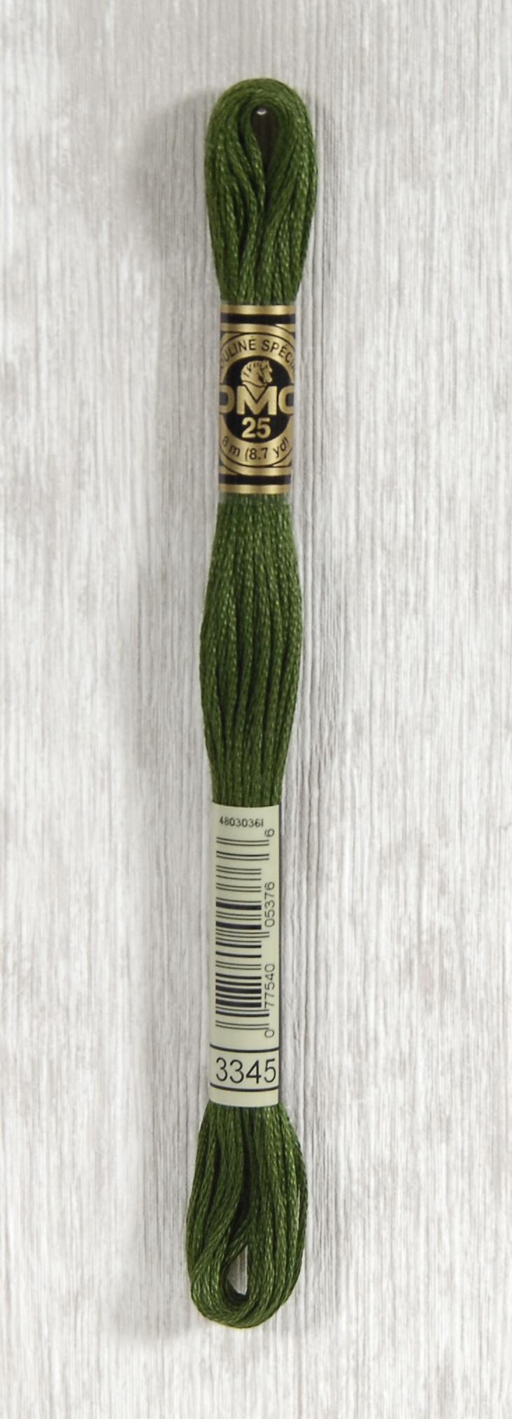 DMC Mouliné Spécial 25 Broderigarn - Farve 3345 på tilbud!