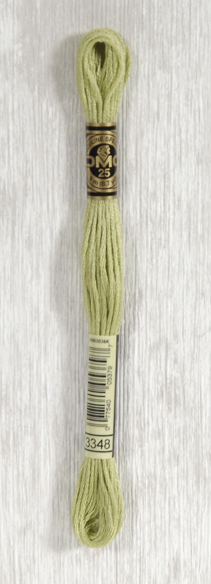 DMC Mouliné Spécial 25 Broderigarn - Farve 3348 Tilbud!