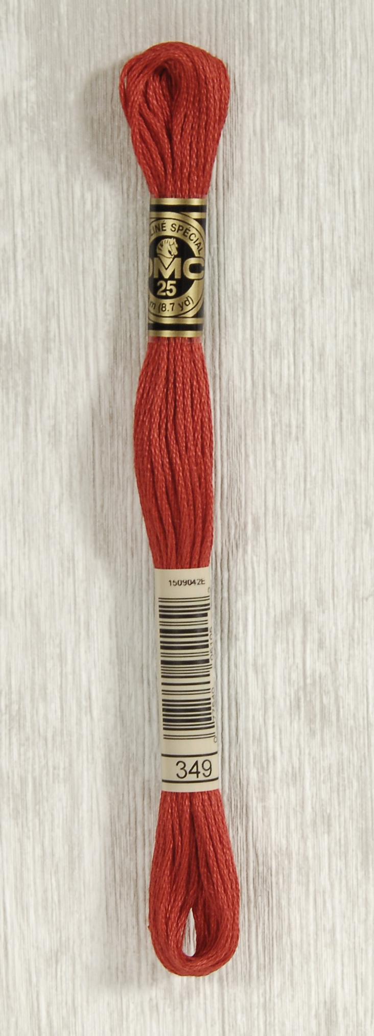 DMC Mouliné Spécial 25 Broderigarn - Farve 349 Tilbud!