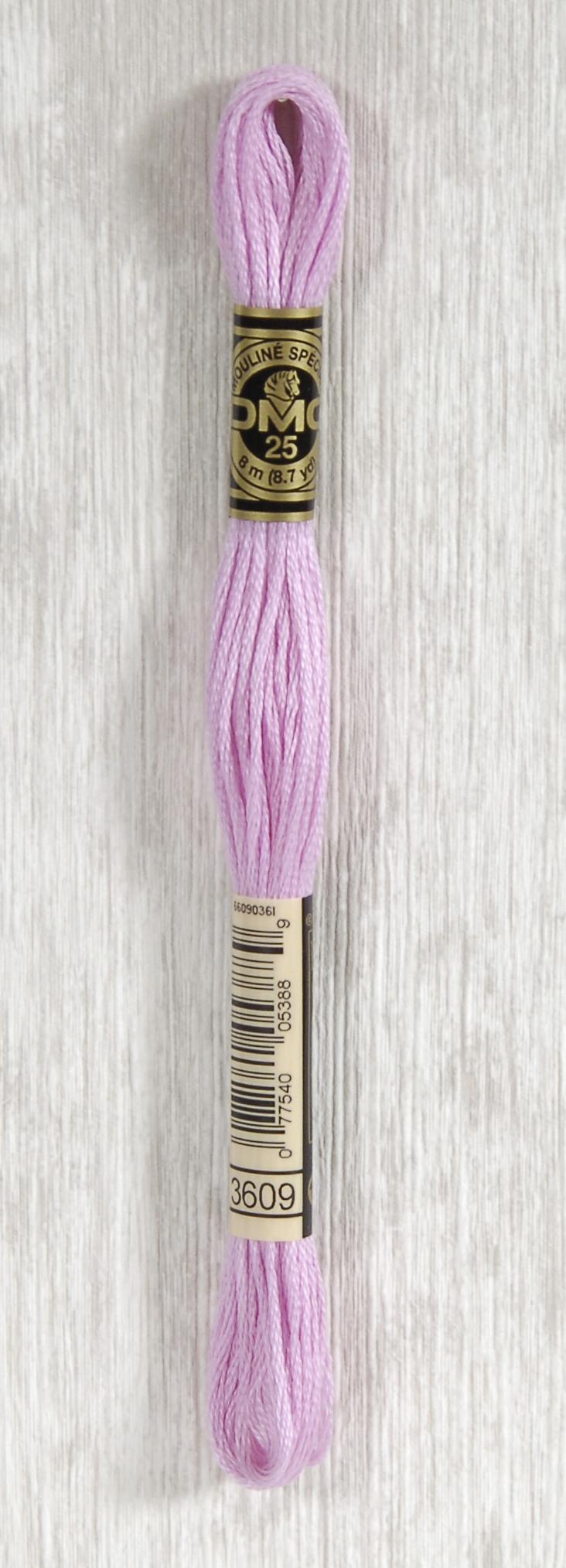 DMC Mouliné Spécial 25 Broderigarn - Farve 3609 Tilbud!