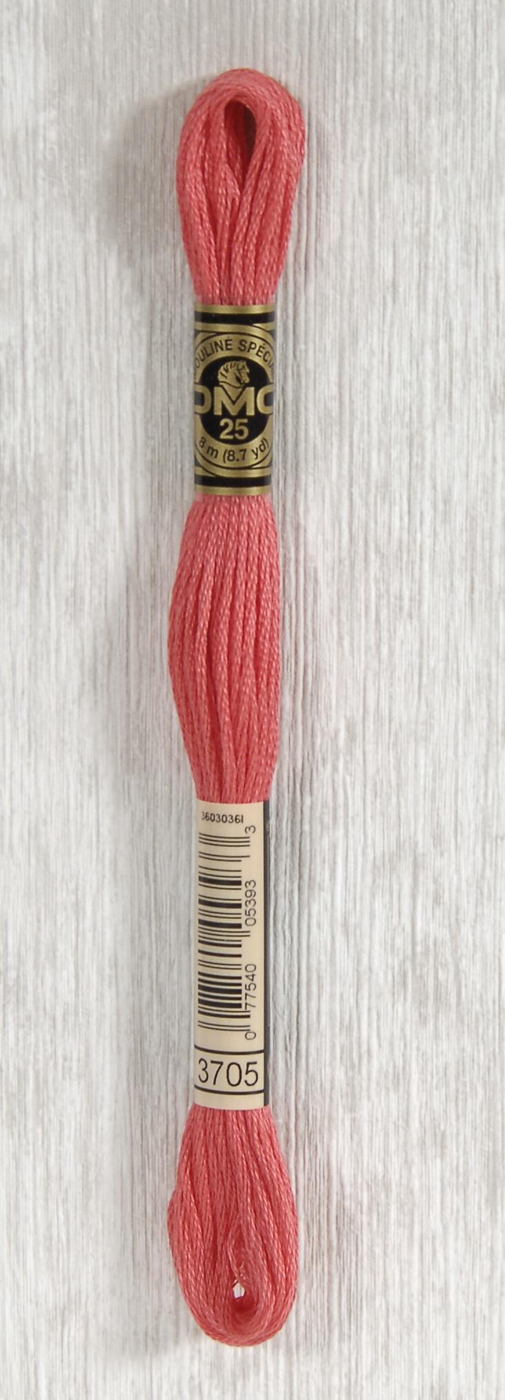 DMC Mouliné Spécial 25 Broderigarn - Farve 3705 Tilbud!