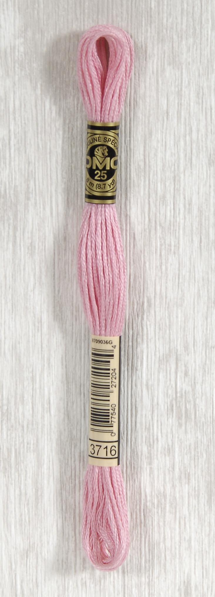DMC Mouliné Spécial 25 Broderigarn - Farve 3716 på tilbud!
