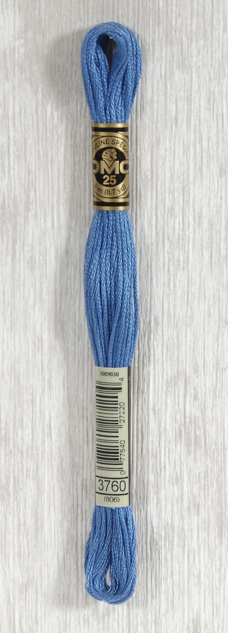 DMC Mouliné Spécial 25 Broderigarn - Farve 3760 på tilbud!