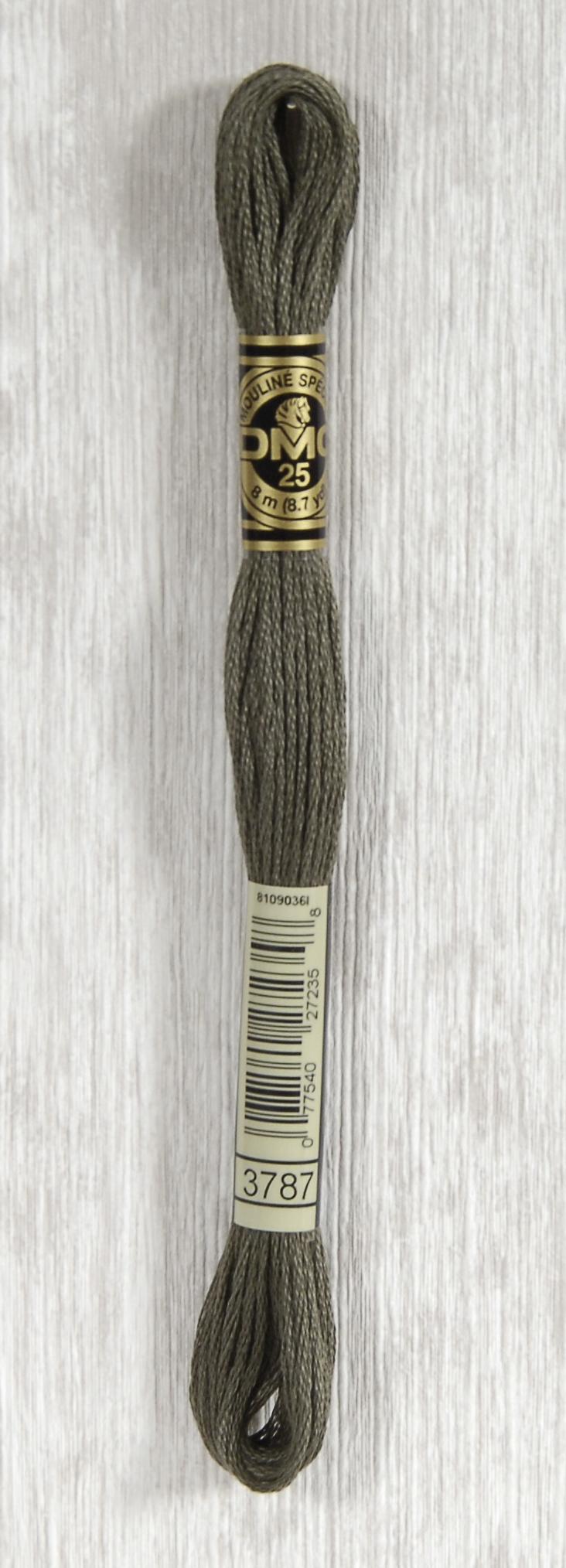 DMC Mouliné Spécial 25 Broderigarn - Farve 3787 Tilbud!