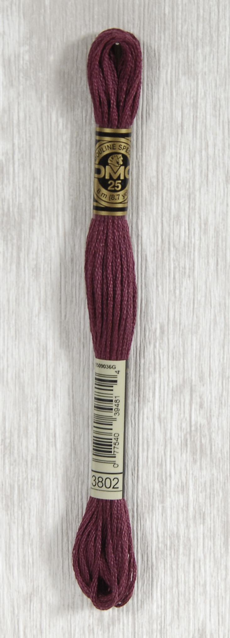 DMC Mouliné Spécial 25 Broderigarn - Farve 3802 Tilbud!