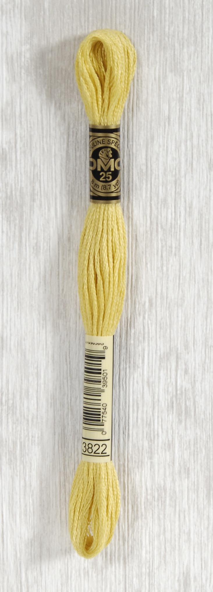 DMC Mouliné Spécial 25 Broderigarn - Farve 3822 på tilbud!