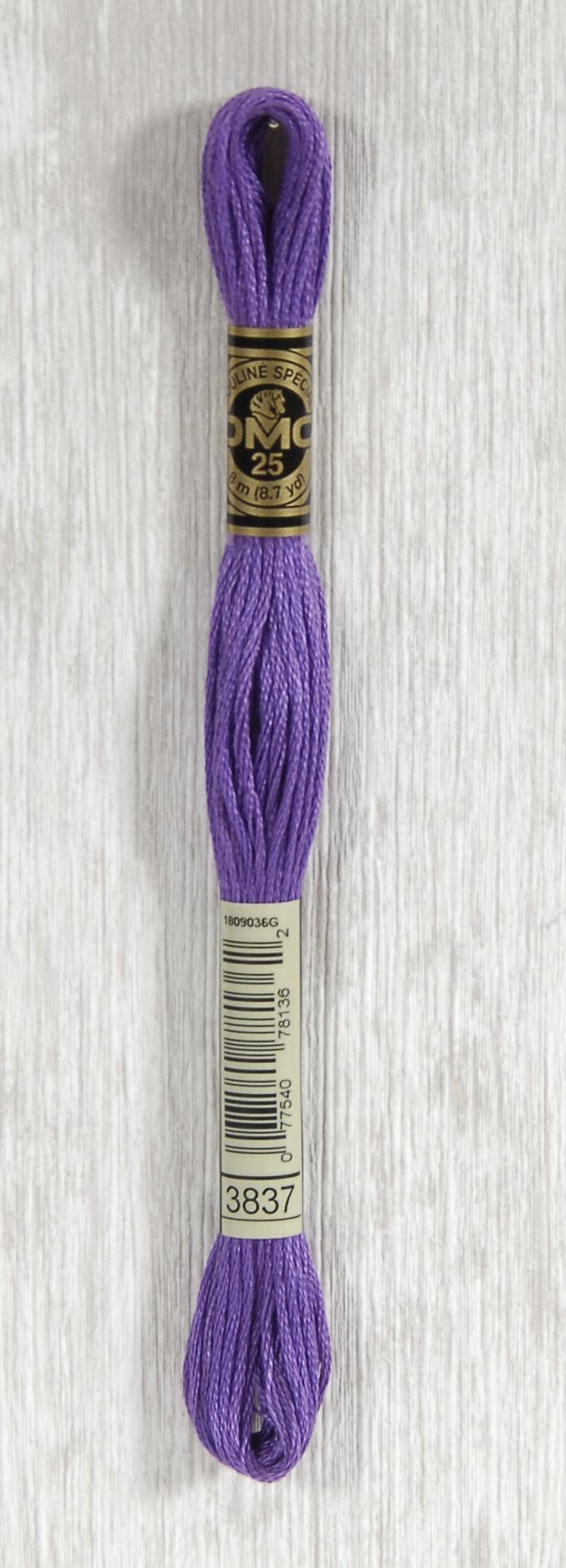 DMC Mouliné Spécial 25 Broderigarn - Farve 3837 på tilbud!