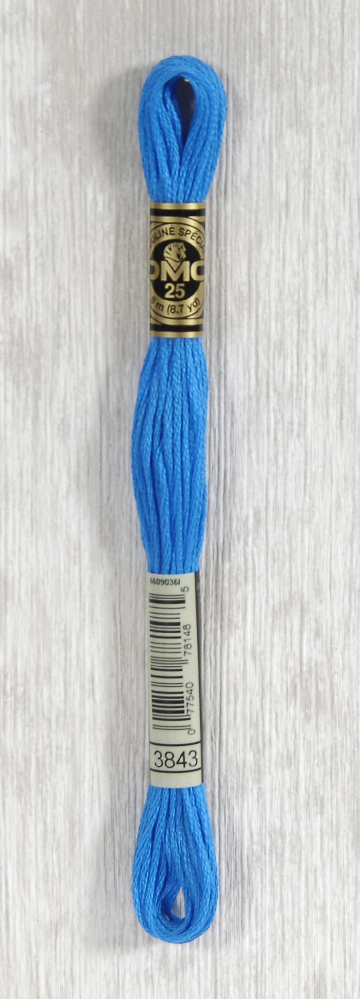 DMC Mouliné Spécial 25 Broderigarn - Farve 3843 Tilbud!