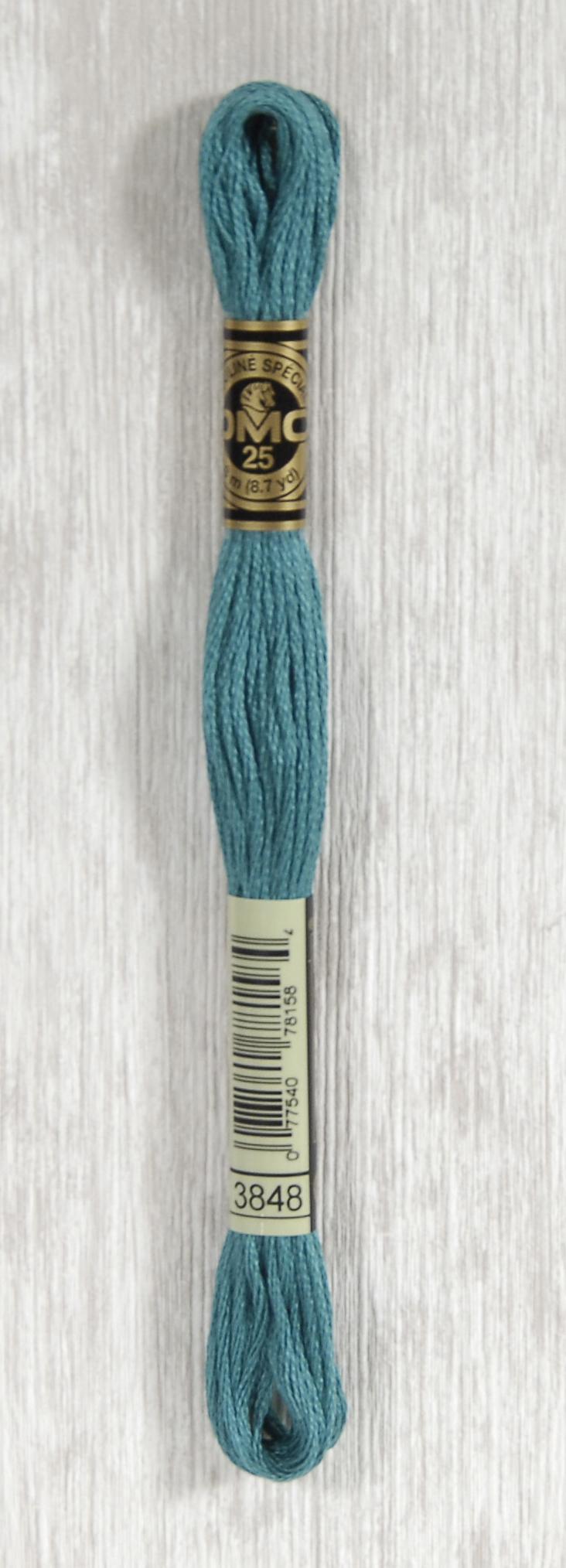 DMC Mouliné Spécial 25 Broderigarn - Farve 3848 Tilbud!