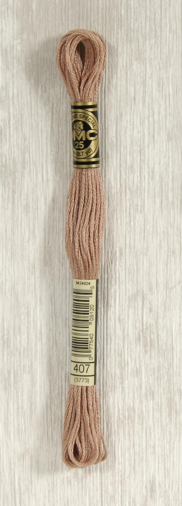 DMC Mouliné Spécial 25 Broderigarn - Farve 407 på tilbud!