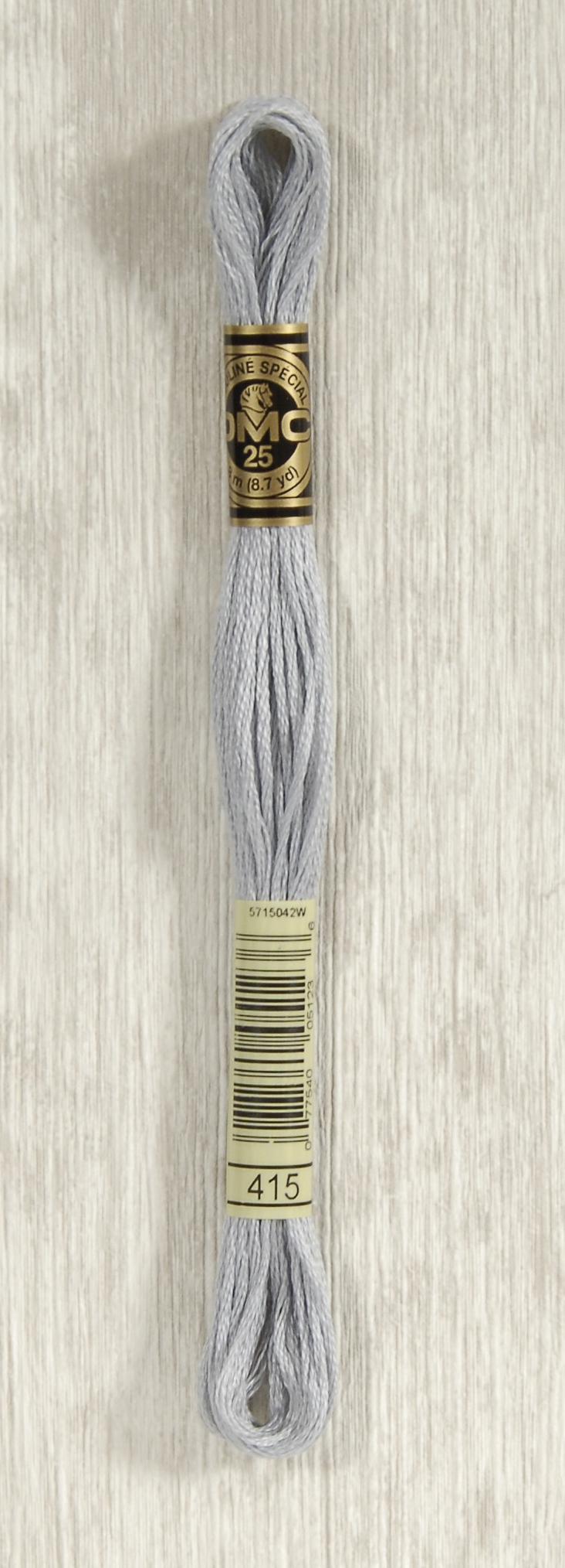 DMC Mouliné Spécial 25 Broderigarn - Farve 415 Tilbud!