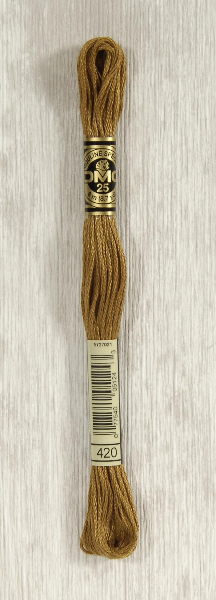 DMC Mouliné Spécial 25 Broderigarn - Farve 420 Tilbud!