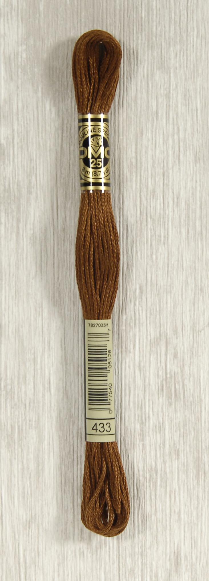 DMC Mouliné Spécial 25 Broderigarn - Farve 433 Tilbud!