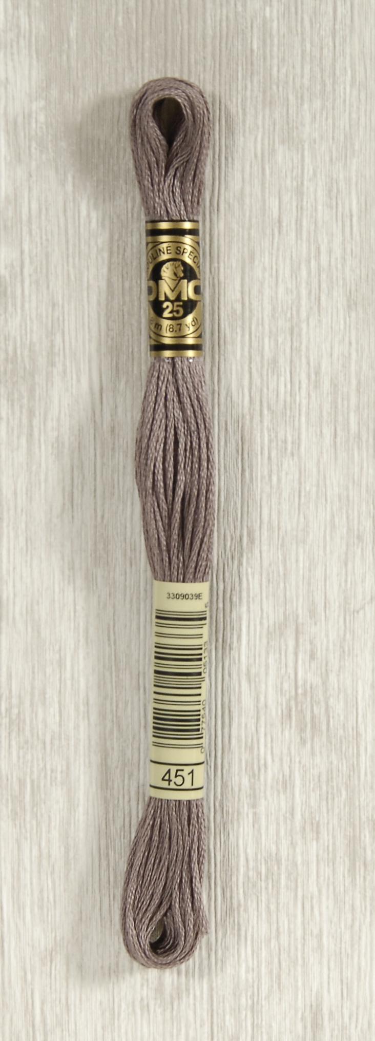 DMC Mouliné Spécial 25 Broderigarn - Farve 451 Tilbud!