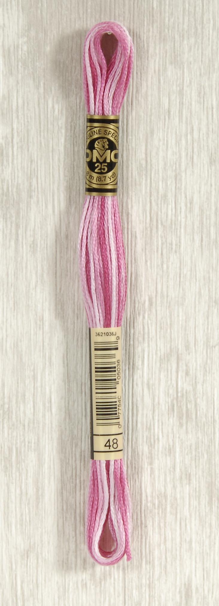 DMC Mouliné Flerfarvet Broderigarn Farve 48 - Fantastisk Tilbud!