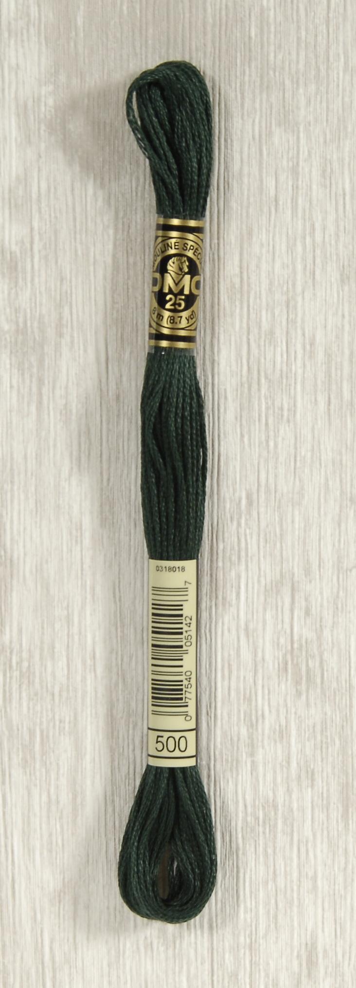 DMC Mouliné Spécial 25 Broderigarn - Farve 500 på tilbud!