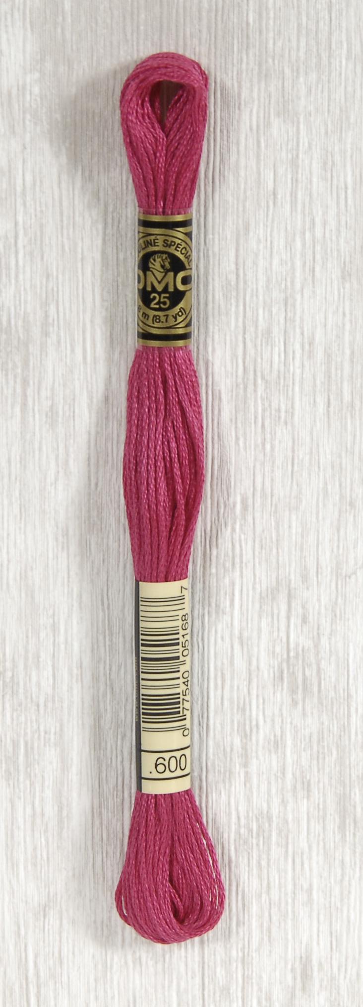 DMC Mouliné Spécial 25 Broderigarn - Farve 600 på tilbud!